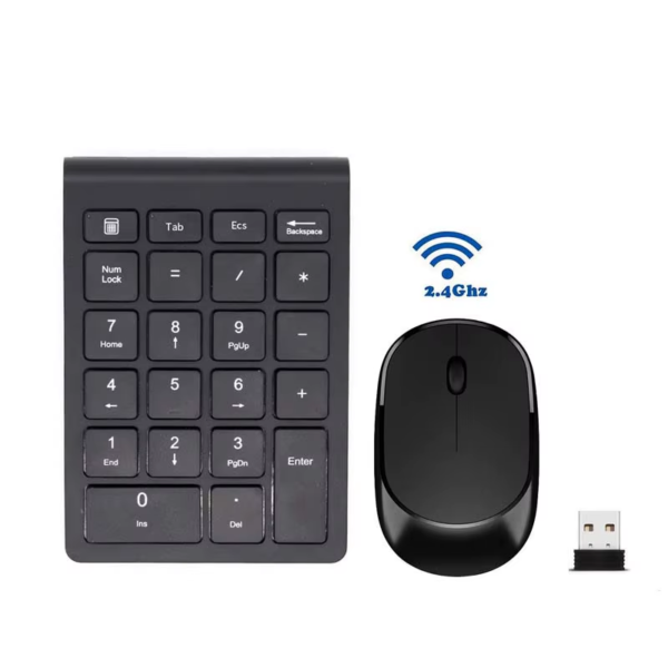Wireless Numeric Keypad Mouse Keyboard Combo