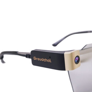 Portable Camera Clip on Glasses Black+Gold