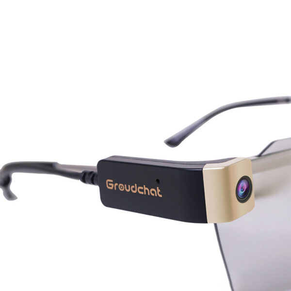 Portable Camera Clip on Glasses Black+Gold